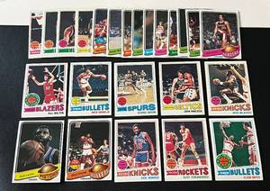 lot 75 image: Vintage Basketball 23 Card Lot - 1977-78 and 1979-80 Topps With Star Cards