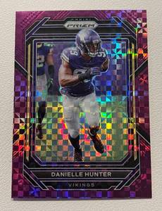lot 83 image: Danielle Hunter Color Match Prizm 49 - 2022Prizm #194 numbered 1649 - Minnesota Vikings Football Card