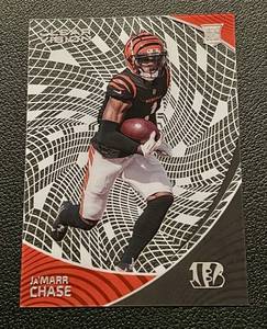 lot 89 image: JaMarr Chase RC 2021 Chronicles Clear Vision #CVR-5 Rookie Football Card