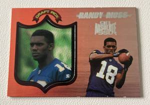 lot 103 image: Randy Moss RC 1998 Absolute SSD Draft Pick #40 Rookie Minnesota Vikings Football Card