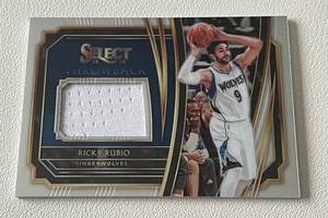 lot 114 image: Ricky Rubio Relic 2019-20 Select Throwback #TM-RRB Minnesota Timberwolves Basketball Card