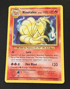 lot 120 image: Ninetales Holo Pokmon Card 15108