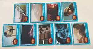 lot 123 image: Star Wars 9 Card Topps Lot