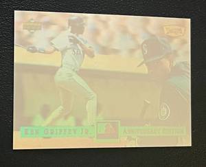 lot 130 image: Ken Griffey Jr. Holo 1994 Upper Deck Limited Edition Anniversary Edition #12 Baseball Card