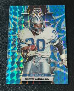lot 161 image: Barry Sanders Color Match Prizm 2023 Mosaic #190 Football Card