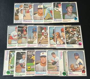 lot 168 image: 1973 Topps Baseball 20 Card Vintage Lot