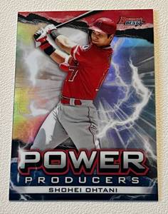 lot 171 image: Shohei Ohtani Refractor 2020 Bowmans Best Power Producers Insert #PP-SO Insert Baseball Card