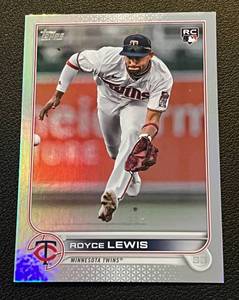 lot 172 image: Royce Lewis Foil RC 2022 Topps Update #US105 Rookie Minnesota Twins Baseball Card