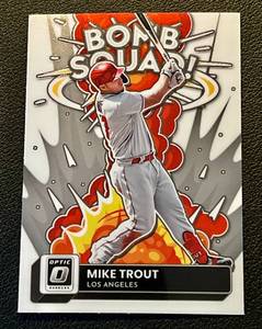lot 179 image: Mike Trout 2022 Donruss Optic Bomb Squad Insert #BS-8 Baseball Card