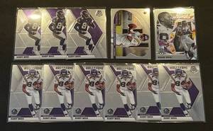 lot 185 image: Randy Moss 10 Card Lot 2020 Mosaic Minnesota Vikings Football Cards