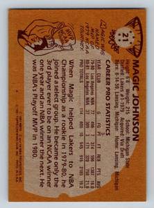 lot 15B image: Magic Johnson 1981 Topps #21 Vintage Basketball Card