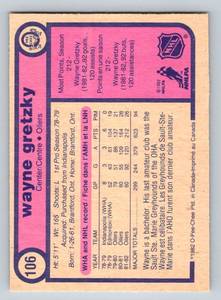 lot 57A image: Wayne Gretzky 1982 O-Pee Chee #106 Vintage Hockey Card