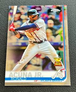 lot 134A image: Ronal Acuna Jr Rookie Cup 2019 Topps Chrome #117 Baseball Card