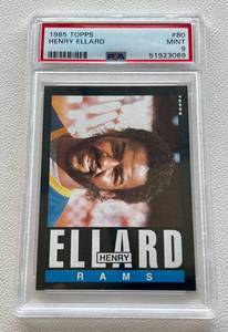 lot 157A image: Henry Ellard 1985 Topps #80 PSA Graded 9 Mint Vintage Football Card