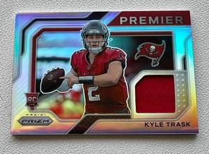lot 189 image: Kyle Trask RC Relic 2021 Prizm Premier #PJ-9 Rookie Football Card