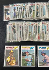 lot 257 image: 1977 Topps Baseball 100 Card Vintage Lot