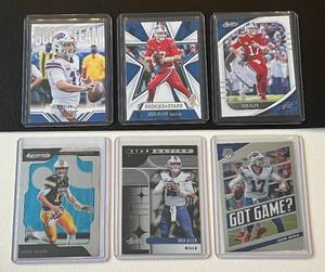 lot 38B image: Josh Allen 6 Card Football Lot