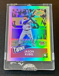 lot 44C image: Jason Kubel Auto RC 565 2006 eTopps #79, Limited Edition numbered 541565, Minnesota Twins Signed Rookie Baseball Card