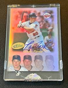 lot 48C image: Lew Ford Auto 1932 2004 eTopps #81 Minnesota Twins Signed Baseball Card