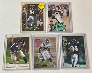 lot 176A image: Randy Moss 5 Card Minnesota Vikings Football Lot