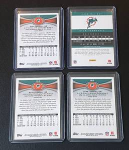 lot 189A image: Ryan Tannehill 4 RC Lot - 2012 Prestige and (3) 2012 Topps #134 Rookie Football Cards