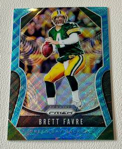 lot 197A image: Brett Favre 199 2019 Blue Wave Prizm #123, numbered 173199 Football Card