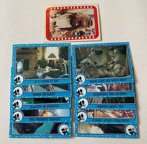 lot 201A image: 1982 ET 11 Card Vintage Lot