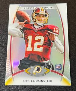 lot 258 image: Kirk Cousins RC 2021 Topps Platinum #104 Minnesota Vikings Football Card