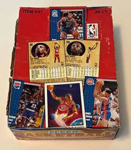 lot 13C image: 1991 Fleer Basketball Pack Box - 36 Sealed Packs, Mint Michael Jordan Basketball Cards