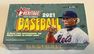 lot 22C image: 2021 Topps Heritage High Number Hobby Box - Factory Sealed Baseball Cards