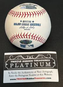 lot 15C image: George Foster Signed Baseball with COA - Inscribed 1977 NL MVP - Cincy - Rawlings OMLB Selig Ball