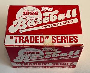 lot 34A image: 1986 Topps Traded Complete Sealed Set - Barry Bonds, Bo Jackson, Jose Canseco, Will Clark RCs