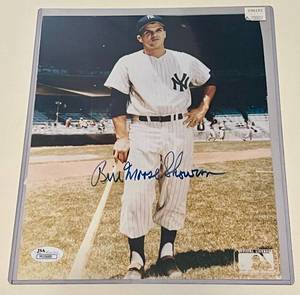lot 62B image: Bill Moose Skowron Signed 8x10 Photo with JSA COA