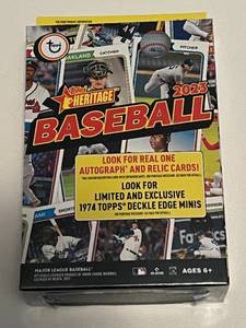 lot 58B image: 2023 Topps Heritage Baseball Hanger Box, NewSealed 35 Cards