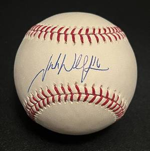 lot 84C image: Josh Willingham Signed Baseball  Rawlings OMLB Selig Ball Minnesota Twins
