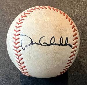 lot 106B image: Dan Gladden Signed Baseball Minnesota Twins