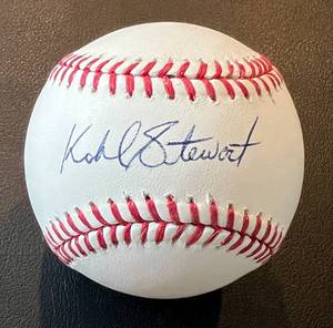 lot 204A image: Kohl Stewart Signed Baseball Rawlings OMLB Selig Ball Minnesota Twins
