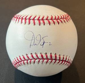 lot 74B image: Denard Span Signed Baseball Rawlings OMLB Selig Ball Minnesota Twins