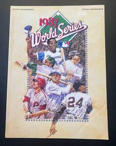 lot 78B image: 1987 World Series Official Program Minnesota Twins Baseball