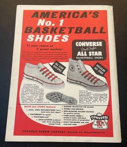lot 83B image: 1958 Converse 37th Edition Basketball Yearbook Vintage Magazine