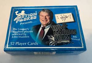 lot 268A image: 1992 Action Packed The All Madden Ream Card Set, Factory Sealed Football Cards