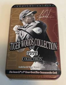 lot 264A image: Tiger Woods 2001 Upper Deck Collection - 25 Tiger Woods Cards, Factory Sealed Set