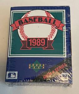 lot 276A image: 1989 Upper Deck Baseball High # Series Factory Sealed Baseball Cards