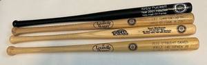 lot 61C image: (4) Rotary International Hall of Fame Souvenir Bats - Kirby Puckett, Bert Blyleven, Cal Ripken Jr., Tony Gwynn - Only Available on HOF Weekend in Cooperstown, NY