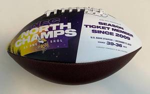 lot 45C image: Minnesota Vikings Season Ticket Holder Limited Edition Football
