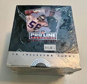 lot 34C image: 1991 NFL Pro Line Portraits Signet Series Pack Box - Factory Sealed - Football Cards