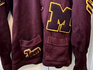 lot 1A image: Vintage University of Minnesota  Athletics 1950s-1960s Sweater Football, Basketball, Track