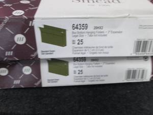 2 Boxes Smead Box Bottom Hanging Fi...