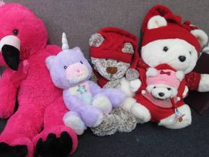 4 Large Plush...