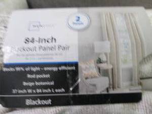 2 Pair Black Out Panesl 37x84 inche...